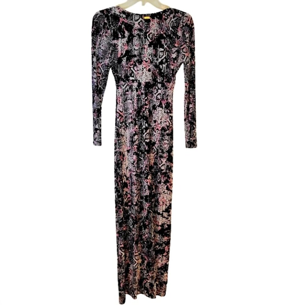 Fierce & Flirty: Thalia Sodi Snake Print Twist-Front Midi Dress – XXS - Picture 6 of 9